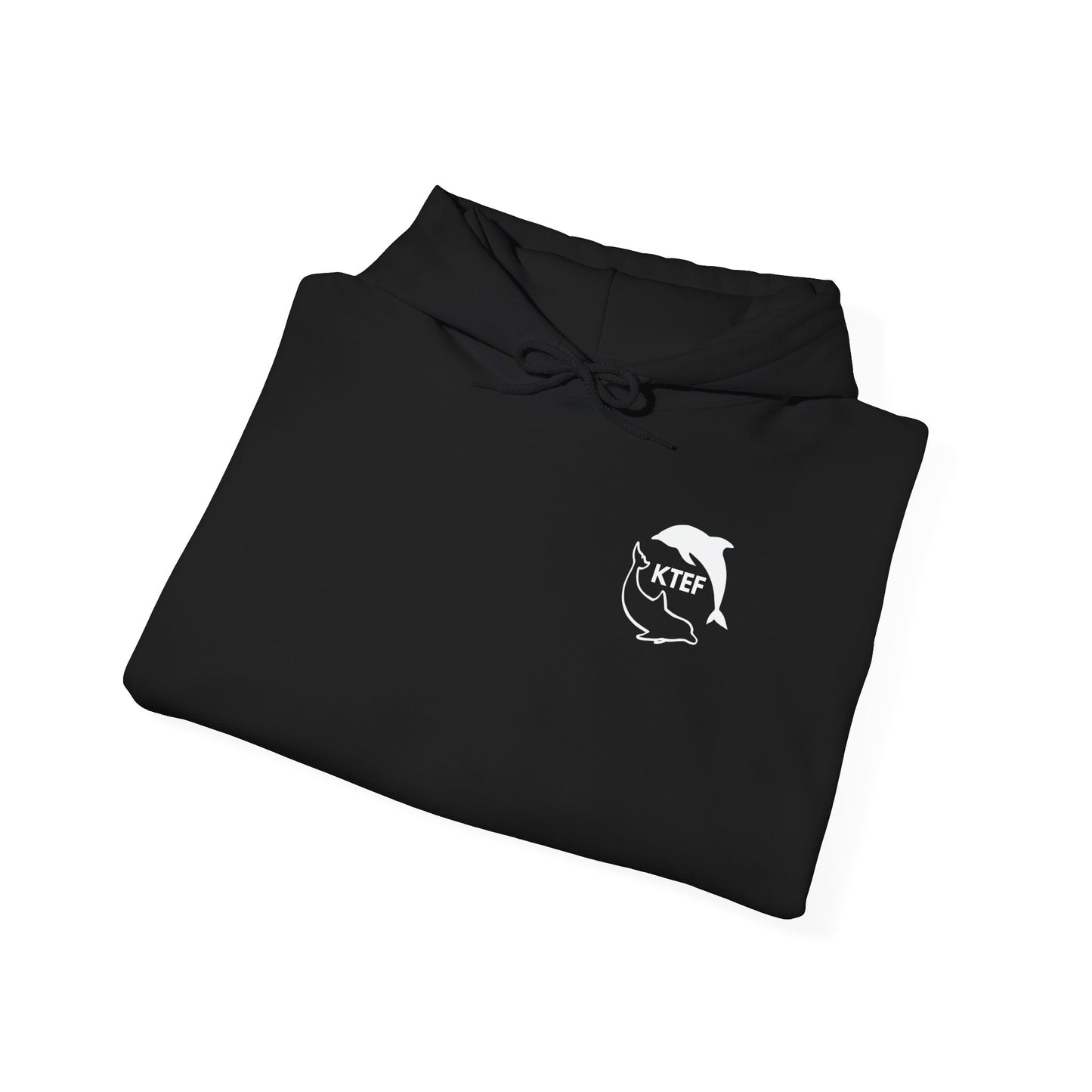 Keep The Earth Fresh Black-White Dolphin Hoodie