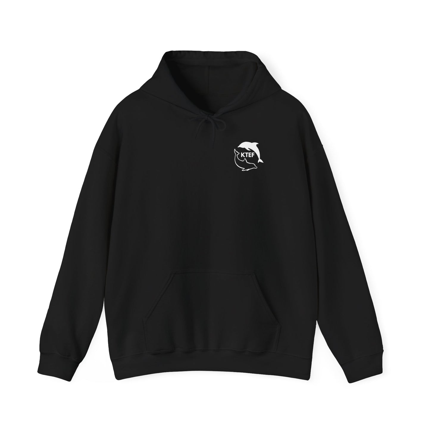 Keep The Earth Fresh Black-White Dolphin Hoodie